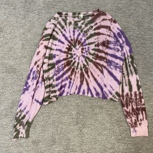 Tye-Dye cropped crew